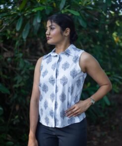 Azure Linen Top - Image 5