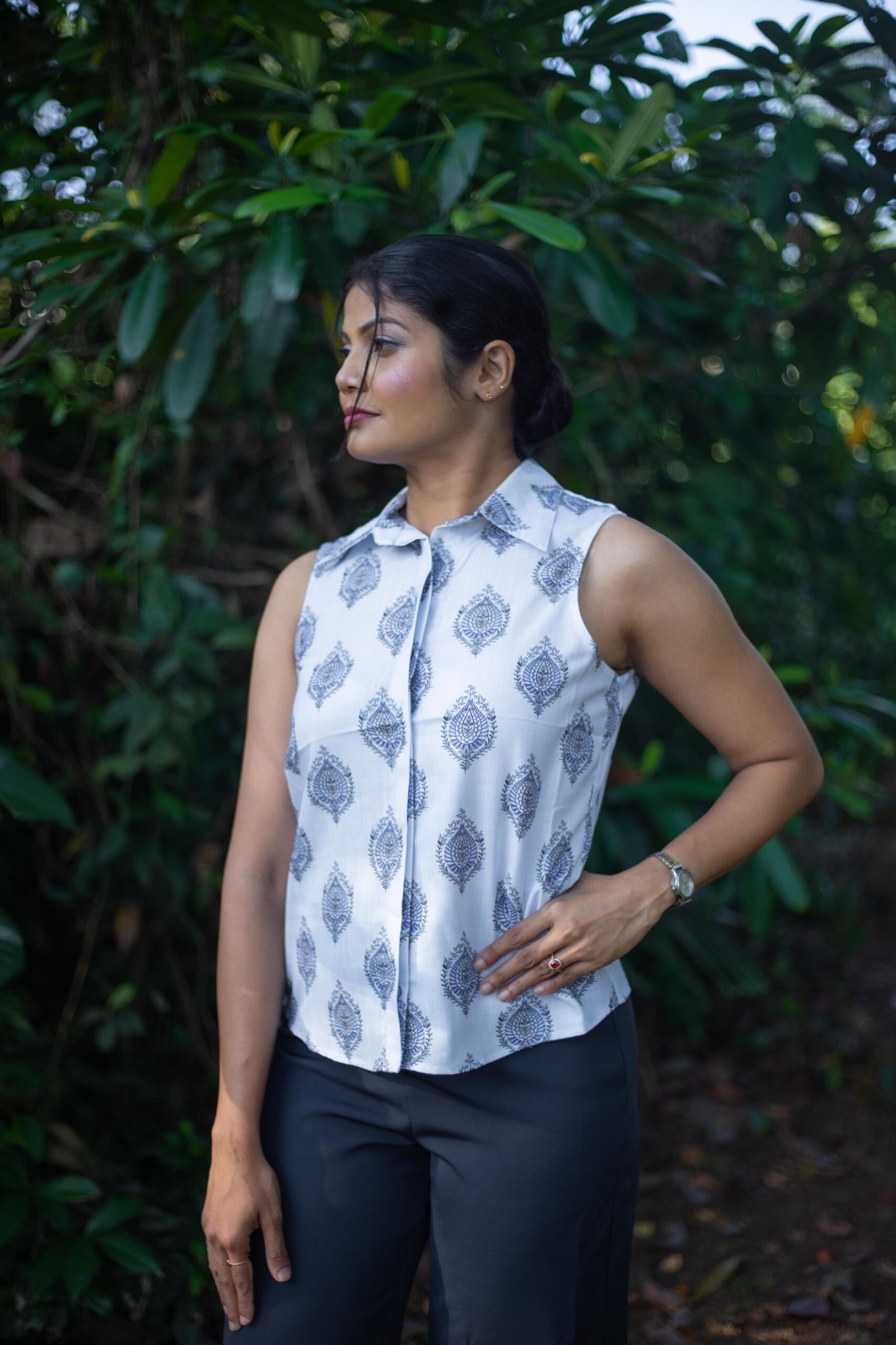 Azure Linen Top - Image 5
