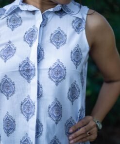 Azure Linen Top - Image 4