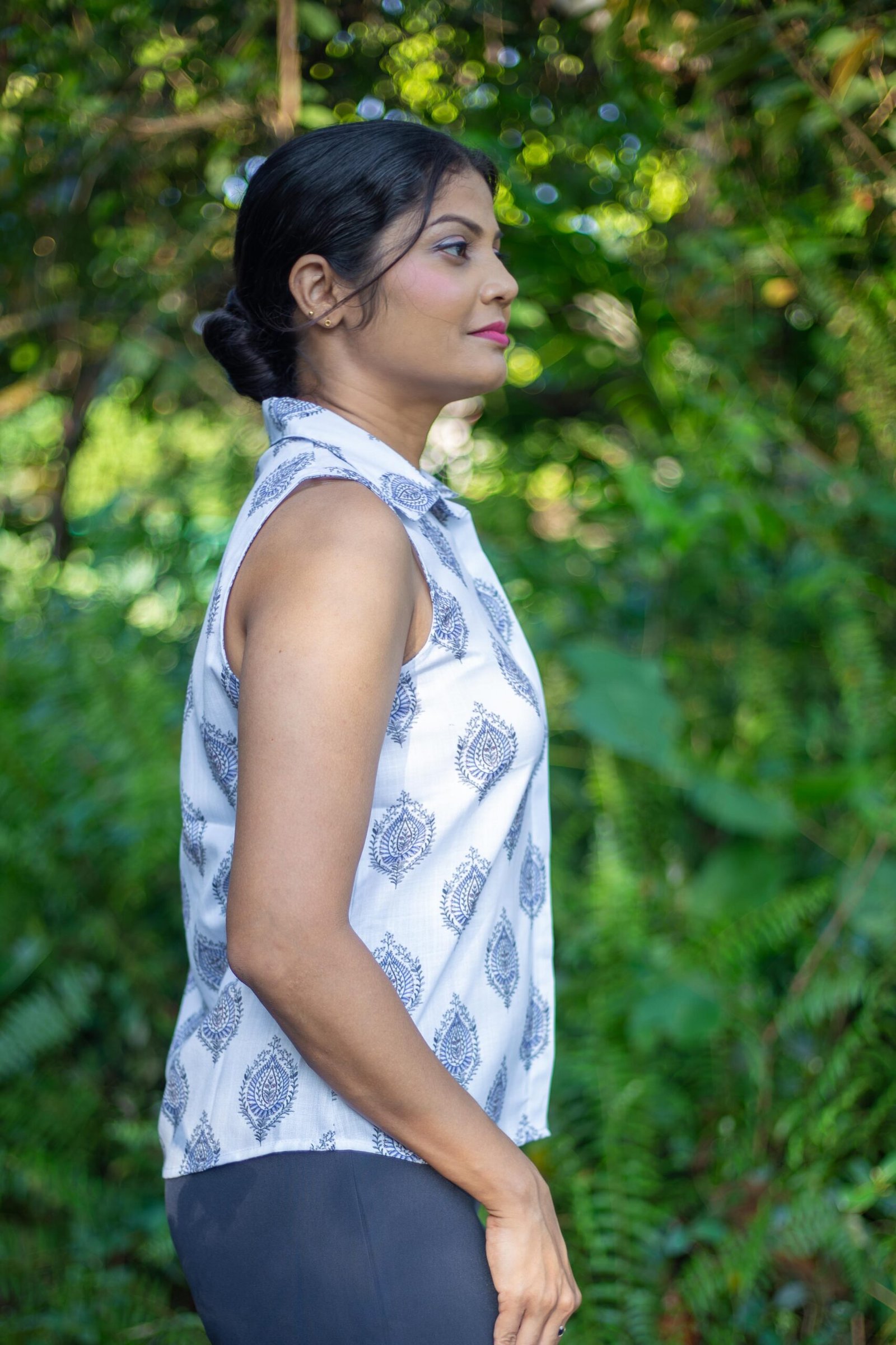 Azure Linen Top - Image 2
