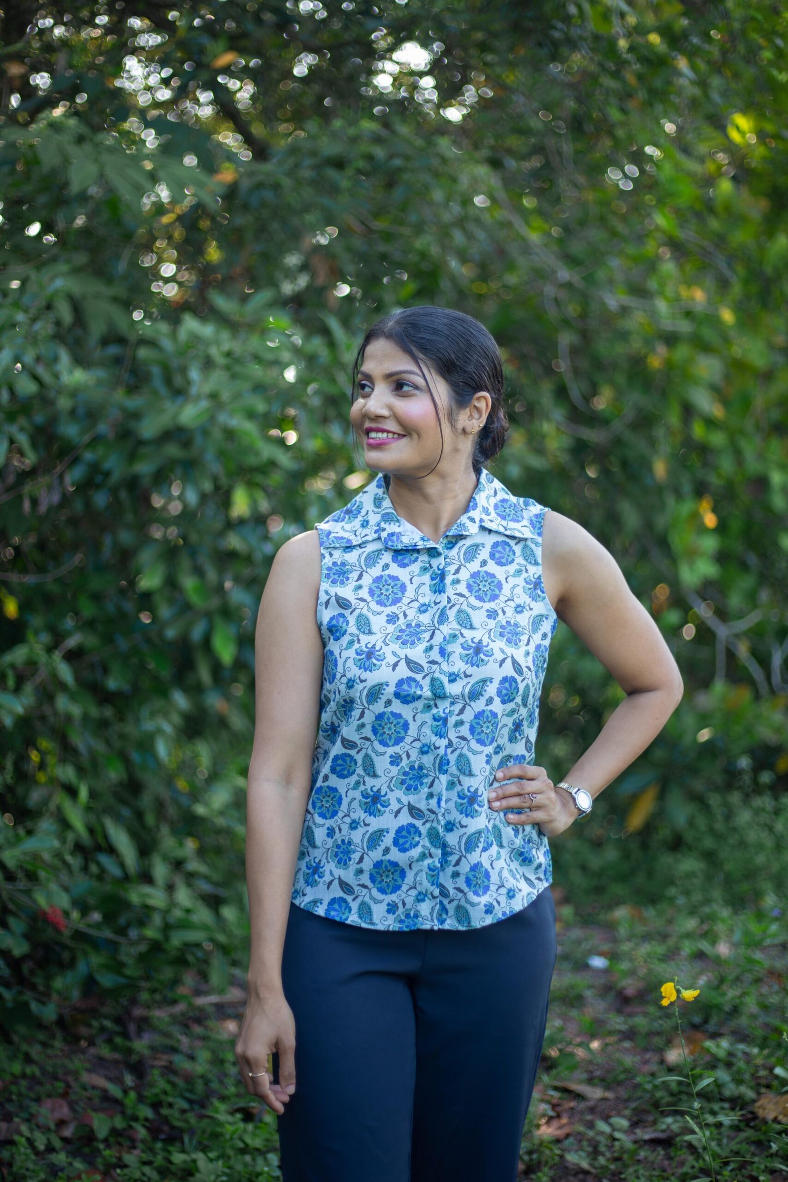 Azure Linen Top - Image 7