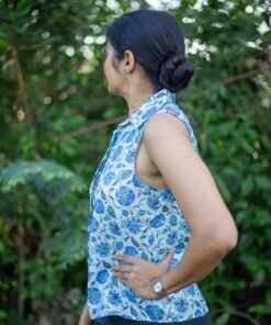 Azure Linen Top - Image 6