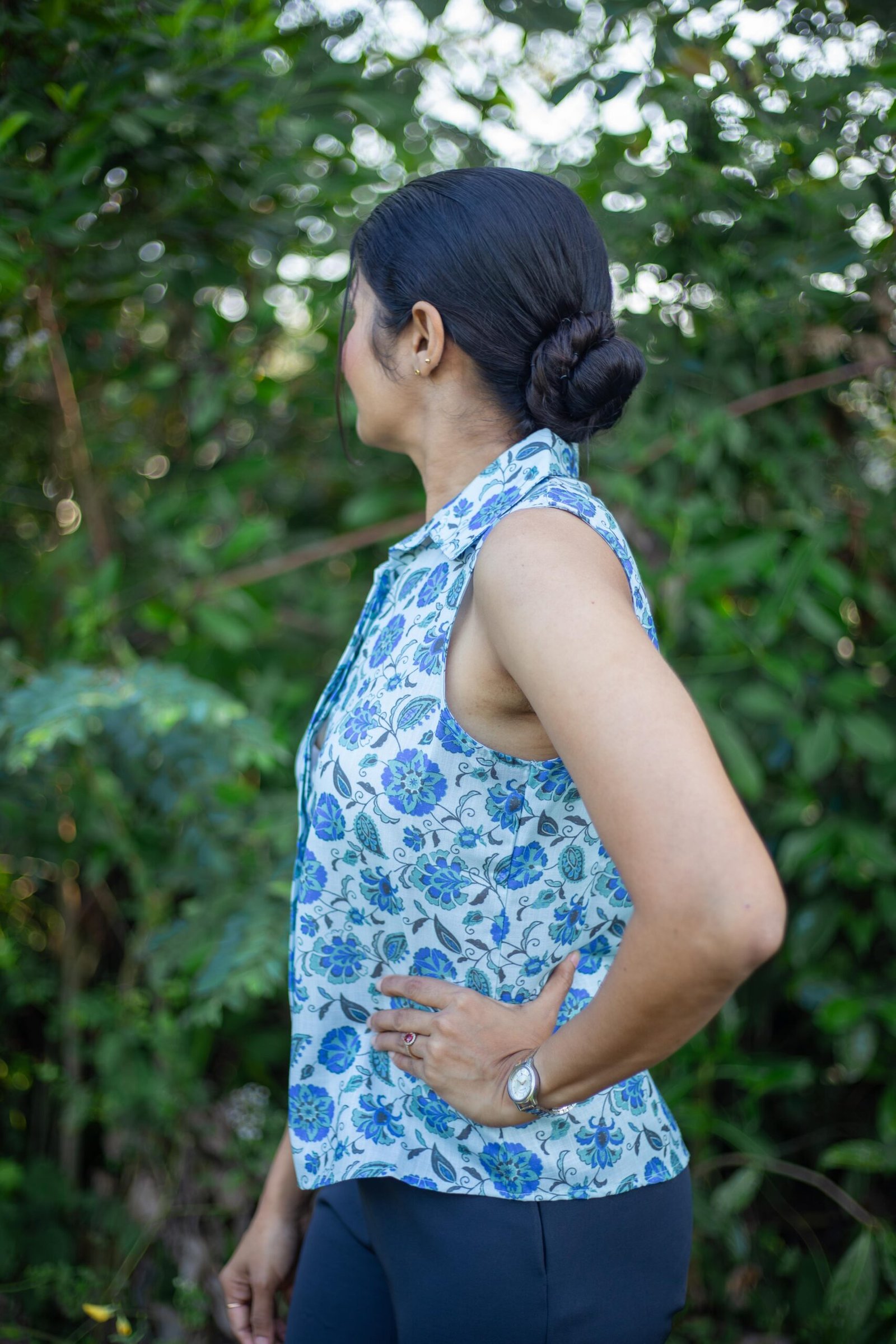 Azure Linen Top - Image 6