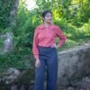 Flare Pant (Black & Blue)